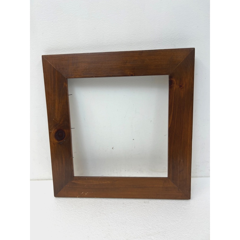 Vintage Wood Picture Frame Display Wall Decor SOLID PINE Rustic Fits 11" x 11"